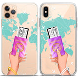 Lex Altern TPU Silicone Couple Case Traveling Besties