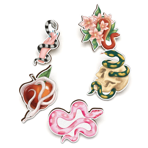 Lex Altern Pins Floral Serpents 1