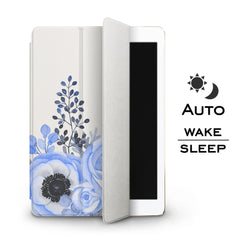 Lex Altern Apple iPad Case Blue Roses