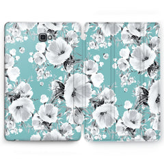 Lex Altern Cyan Flora Case for your Samsung Galaxy tablet.