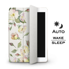 Lex Altern Apple iPad Case Peach Flowers