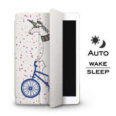 Lex Altern Apple iPad Case Unicorn Bicycle