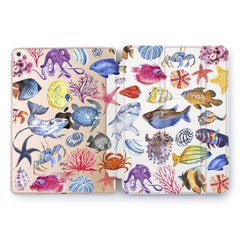 Lex Altern Ocean Creatures Case for your Apple tablet.