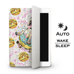 Lex Altern Apple iPad Case Donuts Pug