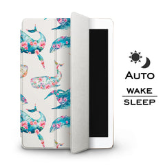 Lex Altern Apple iPad Case Floral Whales