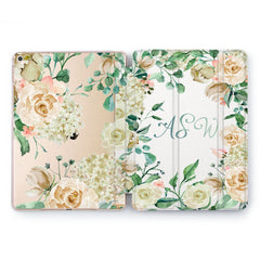 Lex Altern Pastel Peonies Case for your Apple tablet.