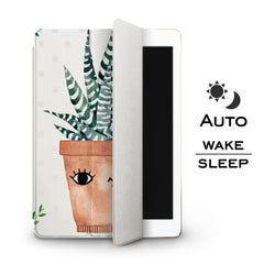 Lex Altern Apple iPad Case Cactus In A Pot