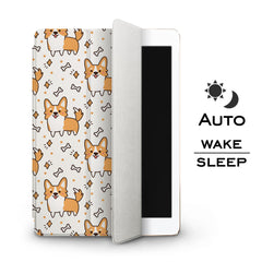 Lex Altern Apple iPad Case Corgi Bones