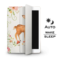 Lex Altern Apple iPad Case Floral Deer