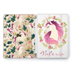 Lex Altern Unicorn Flowers Case for your Apple tablet.