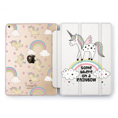 Lex Altern Unicorn On Rainbow Case for your Apple tablet.