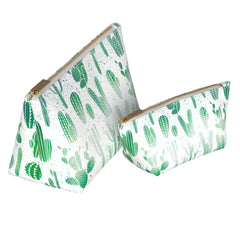 Lex Altern Makeup Bag Green Cacti