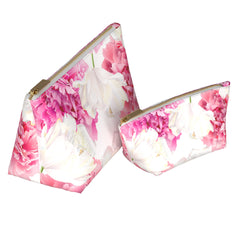 Lex Altern Makeup Bag White Peonies