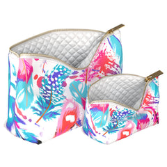 Lex Altern Makeup Bag Watercolor Feathers