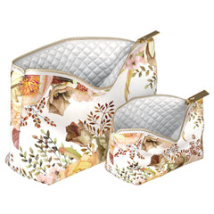 Lex Altern Makeup Bag Beige Peonies