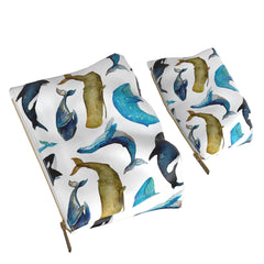 Lex Altern Makeup Bag Whales Pattern