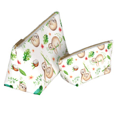 Lex Altern Makeup Bag Floral Sloth