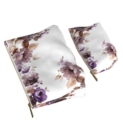 Lex Altern Makeup Bag Purple Flowers