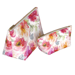 Lex Altern Makeup Bag Watercolor Peonies