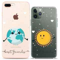 Lex Altern TPU Silicone Couple Case Earth and Sun