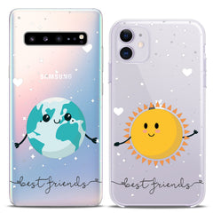 Lex Altern TPU Silicone Couple Case Earth and Sun