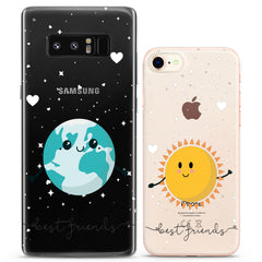 Lex Altern TPU Silicone Couple Case Earth and Sun