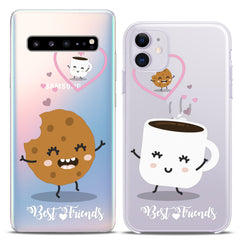 Lex Altern TPU Silicone Couple Case Cookie and Coffee