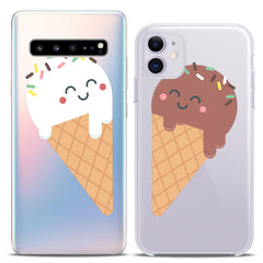 Lex Altern TPU Silicone Couple Case Sweet Ice Cream