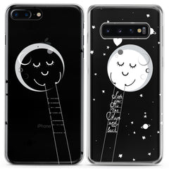 Lex Altern TPU Silicone Couple Case Love You to the Moon and Back