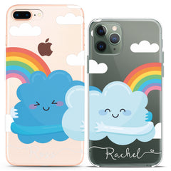 Lex Altern TPU Silicone Couple Case Rainbow Love