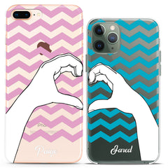 Lex Altern TPU Silicone Couple Case Love Pattern