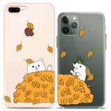 Lex Altern TPU Silicone Couple Case Autumn Animals