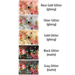 Lex Altern MacBook Glitter Case Roses Watercolor