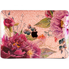 Lex Altern MacBook Glitter Case Purple Floral