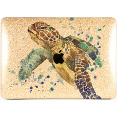 Lex Altern MacBook Glitter Case Turtle Watercolor