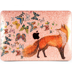 Lex Altern MacBook Glitter Case Fox Butterfly