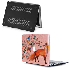 Lex Altern MacBook Glitter Case Fox Butterfly