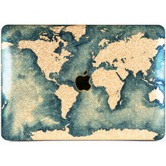 Lex Altern MacBook Glitter Case Blue Watercolor Design