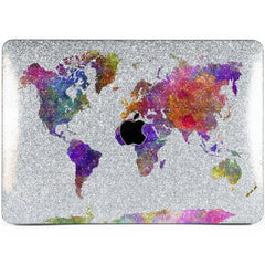 Lex Altern MacBook Glitter Case Abstract Map