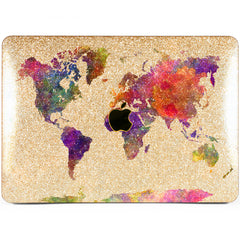 Lex Altern MacBook Glitter Case Abstract Map