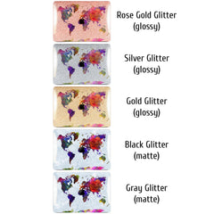 Lex Altern MacBook Glitter Case Abstract Map