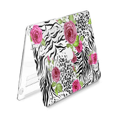 Lex Altern Hard Plastic MacBook Case Zebra Flowers