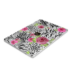 Lex Altern Hard Plastic MacBook Case Zebra Flowers