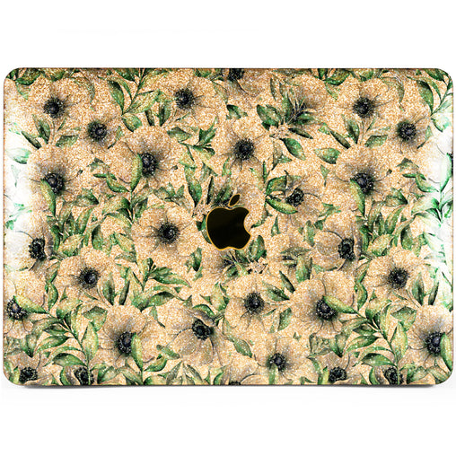 Lex Altern MacBook Glitter Case Anemone Flowers