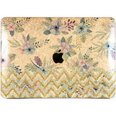 Lex Altern MacBook Glitter Case Zig Zag Flowers