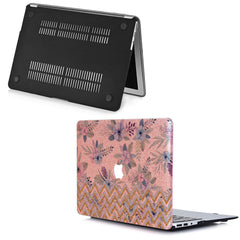 Lex Altern MacBook Glitter Case Zig Zag Flowers