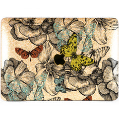 Lex Altern MacBook Glitter Case Floral Sketch