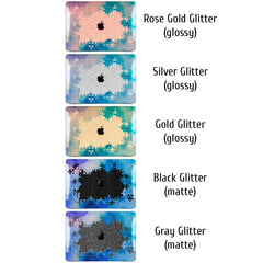 Lex Altern MacBook Glitter Case Watercolor Puzzles