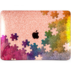 Lex Altern MacBook Glitter Case Rainbow Puzzles