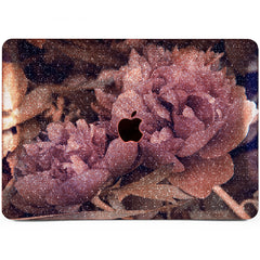 Lex Altern MacBook Glitter Case Purple Peonies